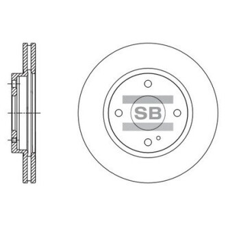 Тормозной диск передний Hi-Q SD5306