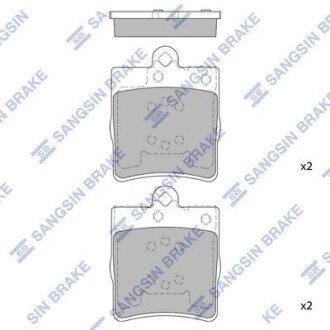 Колодки дисковые задние Hi-Q SP1089 (фото 1)