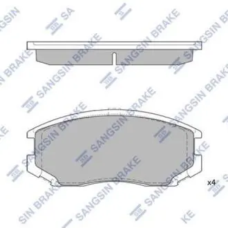 Комплект тормозных колодок, дисковый тормоз Hi-Q SP1142A