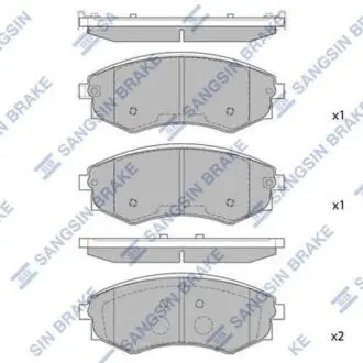 Комплект тормозных колодок, дисковый тормоз Hi-Q SP1144