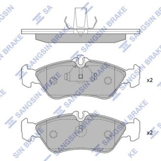 Комплект гальмівних колодок, дискове гальмо Hi-Q SP1274A