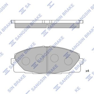 Комплект тормозных колодок, дисковый тормоз Hi-Q SP1376