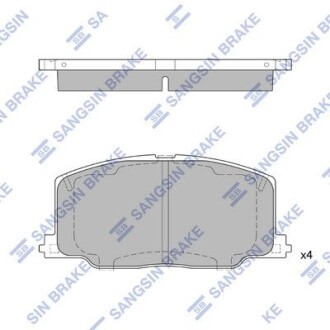 Комплект тормозных колодок, дисковый тормоз Hi-Q SP1436