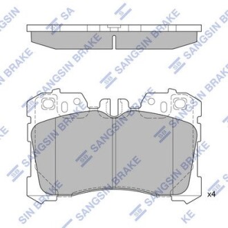 Комплект тормозных колодок, дисковый тормоз Hi-Q SP1496