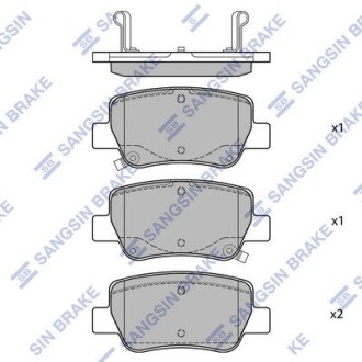 Комплект тормозных колодок, дисковый тормоз Hi-Q SP1578