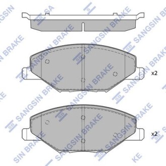 Комплект тормозных колодок, дисковый тормоз Hi-Q SP1595