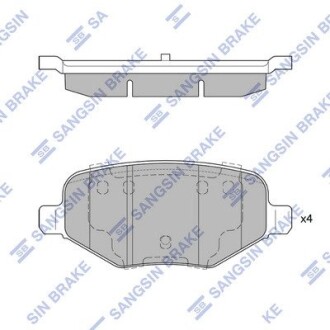 Колодка тормозов. диск. ford explorer 15- задн. (sangsin) Hi-Q SP1621