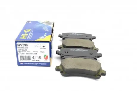 Комплект тормозных колодок, дисковый тормоз Hi-Q SP2099