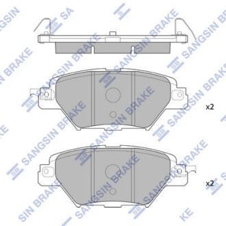 Колодки гальмівні дискові (комплект 4 шт) Hi-Q SP4120 (фото 1)