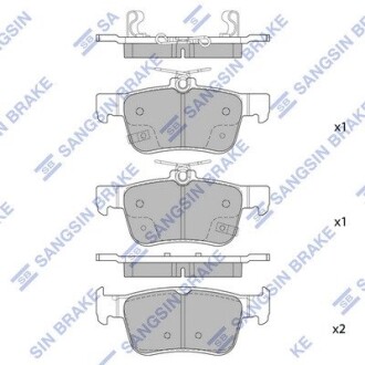 Комплект тормозных колодок, дисковый тормоз Hi-Q SP4127