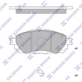 Колодки тормозные дисковые (комплект 4 шт) Hi-Q SP4264