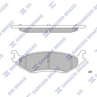 Колодки тормозные дисковые (комплект 4 шт) Hi-Q SP4320