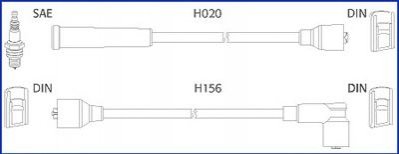 Комплект проводов зажигания HITACHI 134227 (фото 1)