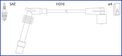 Opel дроти високої напруги aistra f, corsa b, vectra a/b HITACHI 134234