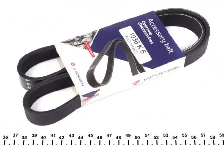 Поликлиновой ремень HUTCHINSON 1036 K 6