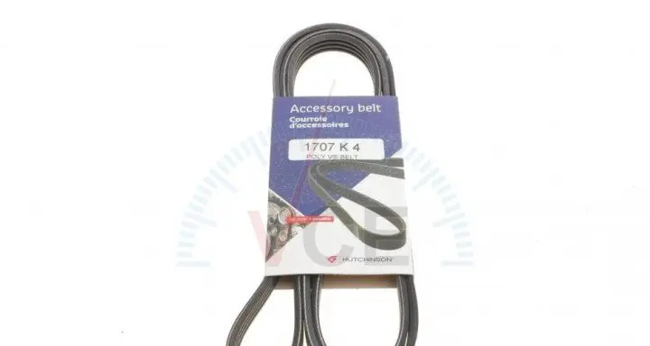Полікліновий ремінь HUTCHINSON 1707 K 4 (фото 1)