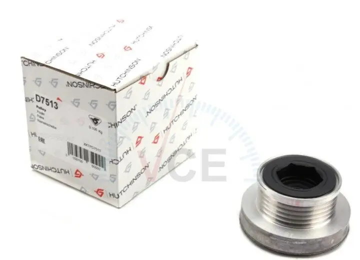 Ремінний шків, генератор HUTCHINSON D7513 (фото 1)