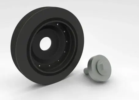 Шкив коленвала renault megane/kangoo 1.6 16v 97- (с болтом) HUTCHINSON DP125S