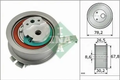 Натяжний ролик, ремінь грм HUTCHINSON HTG 460