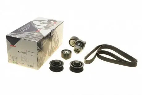 Комплект ремня генератора renault clio iv/kangoo/megane iii/scenic iii 0.9/1.2 tce 12- HUTCHINSON KHV 263