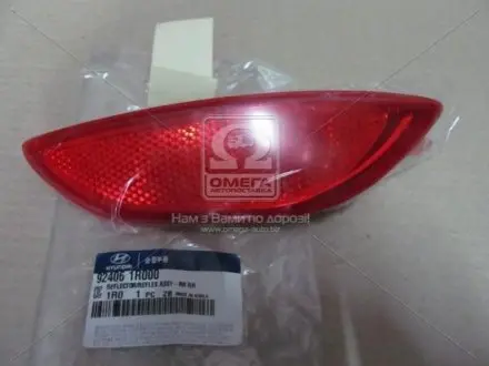 Відбивач бампера заднього правий HYUNDAI Accent 10-14 Kia/Hyundai/MOBIS 92406-1R000