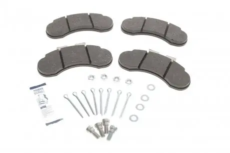 Комплект гальмівних колодок, дисковий гальмо ICER 140893