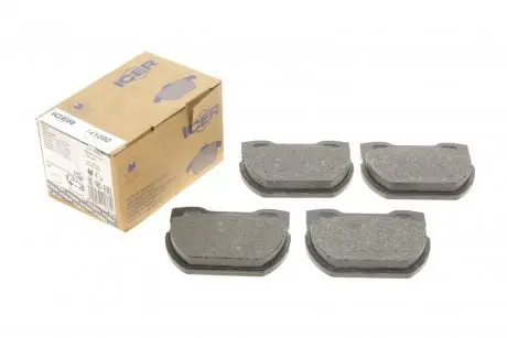 Колодки тормозные (задние) land rover defender ii/dodge d200 90-16 ICER 141090