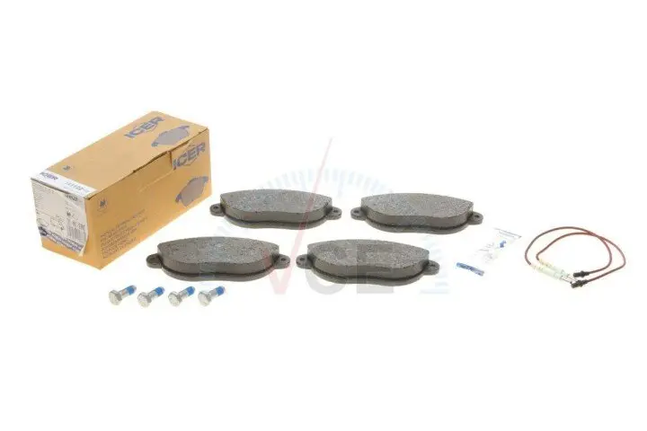 Комплект тормозных колодок, дисковый тормоз ICER 141122-700 (фото 1)