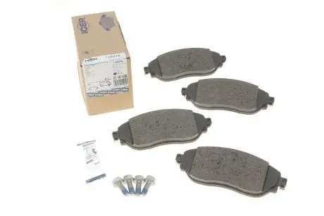 Комплект тормозных колодок, дисковый тормоз ICER 142219