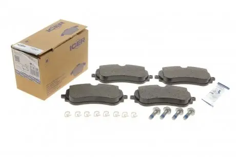 Комплект тормозных колодок, дисковый тормоз ICER 142301