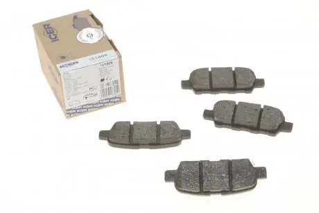 Комплект тормозных колодок, дисковый тормоз ICER 181509