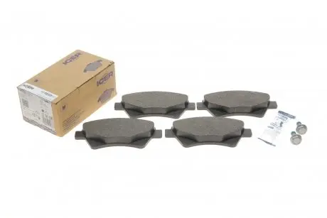 Комплект тормозных колодок, дисковый тормоз ICER 181649-701