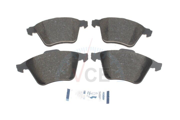 Гальмівні колодки (передні) ford focus/mazda 3/volvo c30/c70/s40/v50/opel vectra c 05-14/v40 12- ICER 181652 (фото 1)