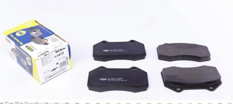 Комплект гальмівних колодок, дискове гальмо ICER 181679 (фото 1)