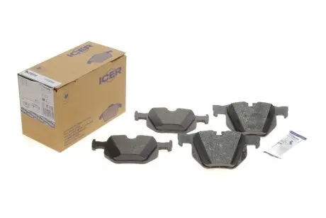 Комплект тормозных колодок, дисковый тормоз ICER 181684