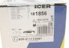 Комплект гальмівних колодок, дискове гальмо ICER 181856 (фото 10)