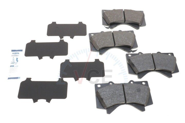 Колодки гальмівні дискові LEXUS LX 08-15, LX570 08-15, TOYOTA LAND CRUISER 200 07-21, LAND CRUISER PRADO 150 09- ICER 181874 (фото 1)