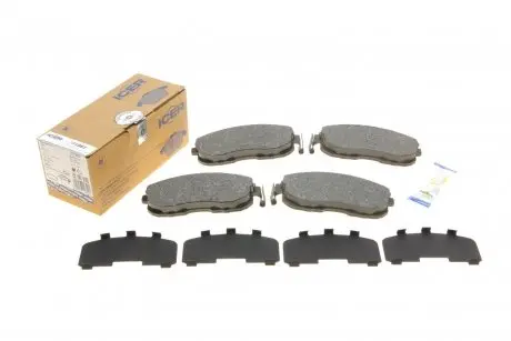 Комплект гальмівних колодок, дискове гальмо ICER 181882