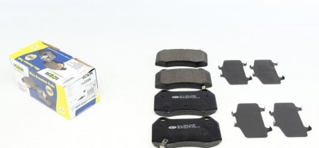 Комплект тормозных колодок, дисковый тормоз ICER 182096 (фото 1)
