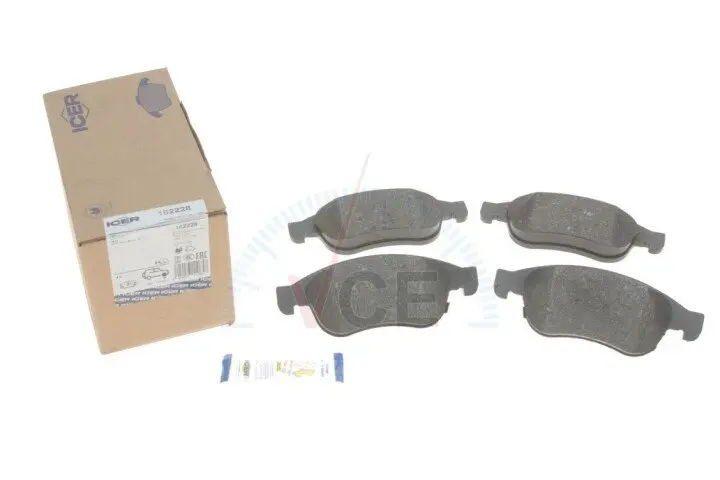 Фото 1 - Колодки тормозные (передние) fiat 500x/jeep renegade 14- ICER 182228 Колодки тормозные (передние) fiat 500x/jeep renegade 14- ICER 182228 (фото 1)