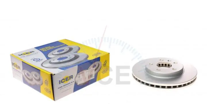 Диск гальмівний (передній) ICER 78BD4116-2 (фото 1)