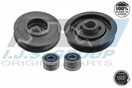 Шків колінвалу + шків генератора Opel Astra G-Vectra B 2.0-2.2 CDTI (6PK) IJS GROUP 17-1030KIT