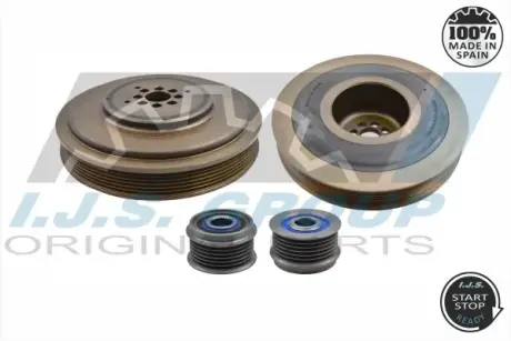 Шкив коленвала Audi A6-Q7VW Touareg 2.7-3.0TDI 02- (6PK) IJS GROUP 17-1098KIT