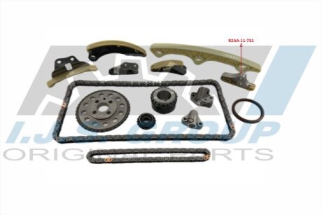 Комплект ланцюга грм mazda 3/6/cx-7 2.2 mzr-cd 09-14 IJS GROUP 40-1259FK (фото 1)