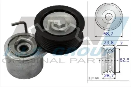 Натяжник ременя генератора Audi A4-A5-A6-A7-A8-Q5-Q7 3.0TFSI 08- IJS GROUP 93-2459
