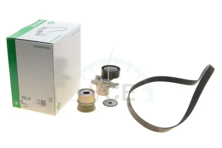 Комплект ременя генератора vw golf 1.2/1.4tsi 12-/skoda octavia 1.2-1.6 12- (6pk1003) INA 529 0159 20 (фото 1)