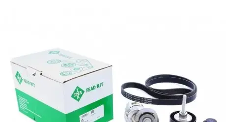 Комплект ремня генератора vw passat 1.4tsi, 08/10 - 12/15, 90kw, (6pk 1735) INA 529 0505 10