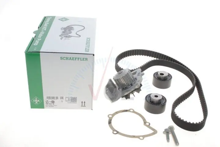 Водяной насос + комплект зубчатого ремня INA 530 0447 30 (фото 1)