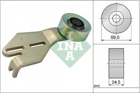 Натяжний ролик, полікліновий ремень INA 531 0238 10 (фото 1)