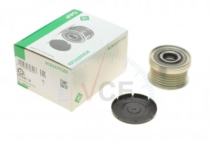 Шкив генератора ford transit 1.0 ecoboost 14- (замена 535 0268 10) INA 535 0361 10 (фото 1)